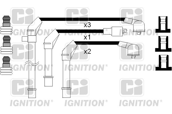 QUINTON HAZELL Комплект проводов зажигания XC898